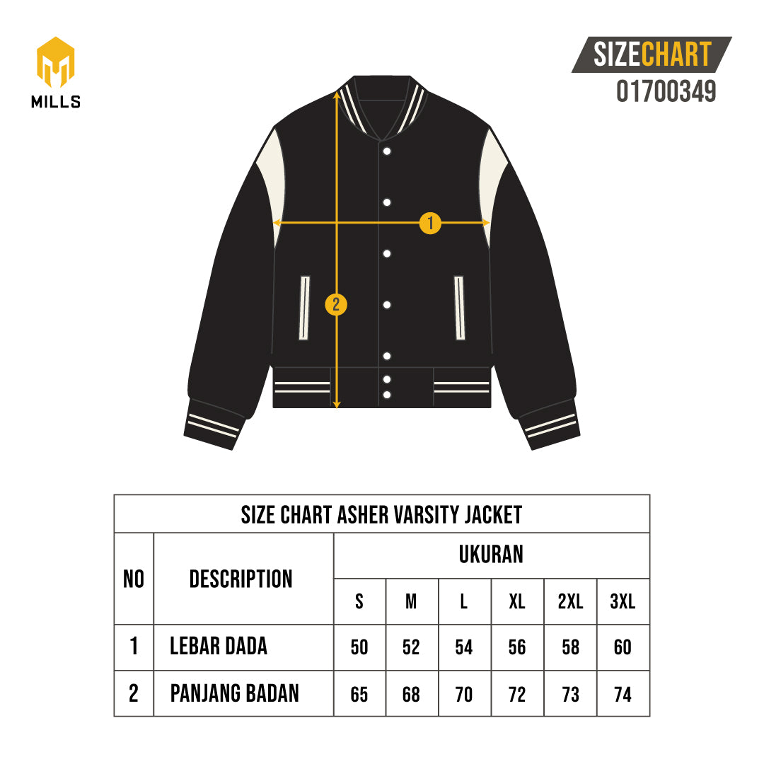 MILLS JACKET OLAHRAGA ASHER VARSITY JACKET 01700349