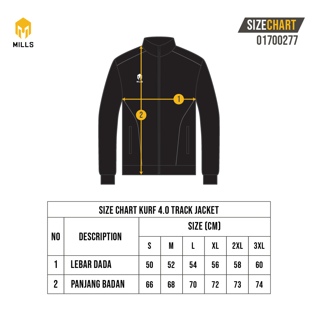 MILLS JACKET OLAHRAGA KURF 4.0 TRACK JACKET 01700277