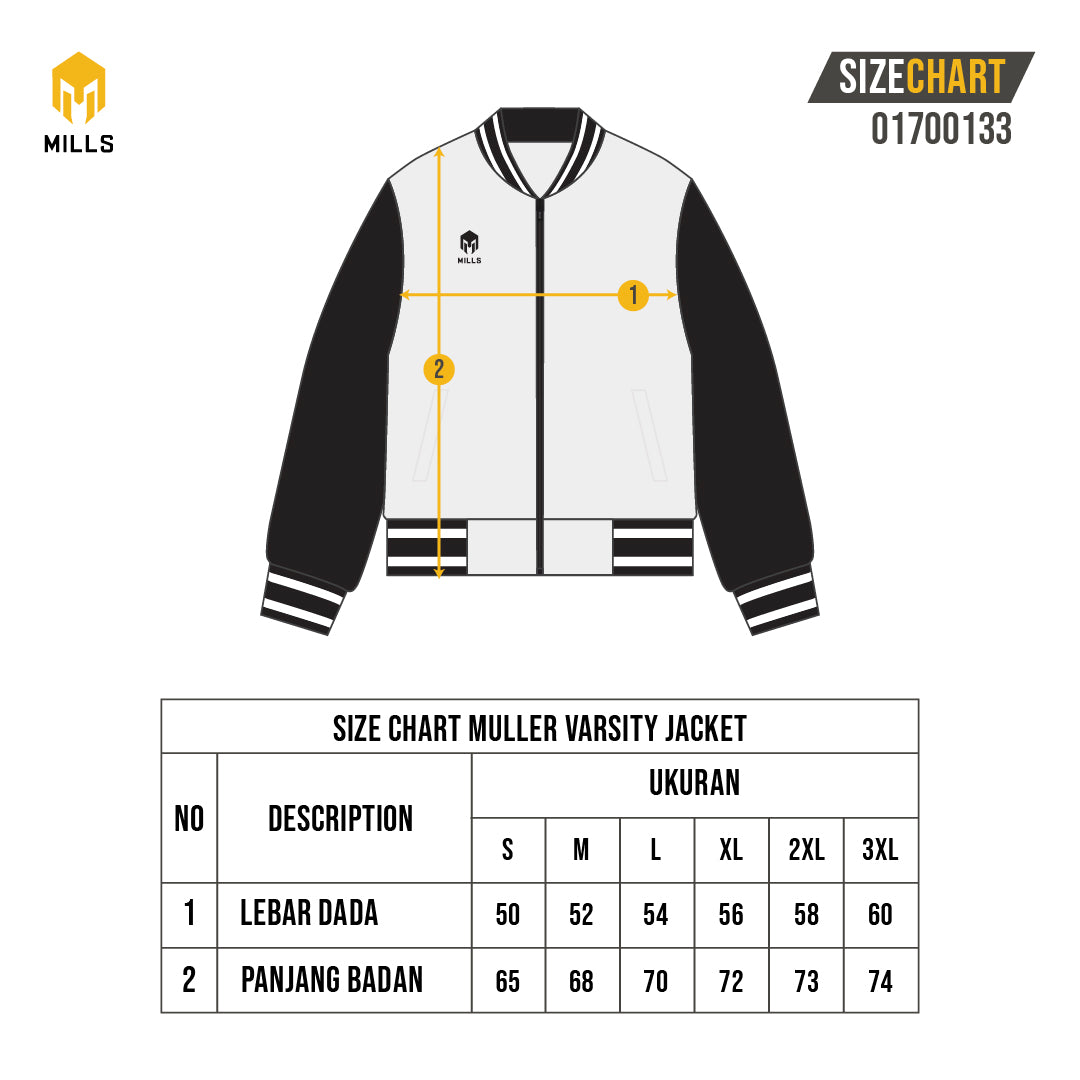 MILLS JACKET OLAHRAGA MULLER VARSITY JACKET 01700133
