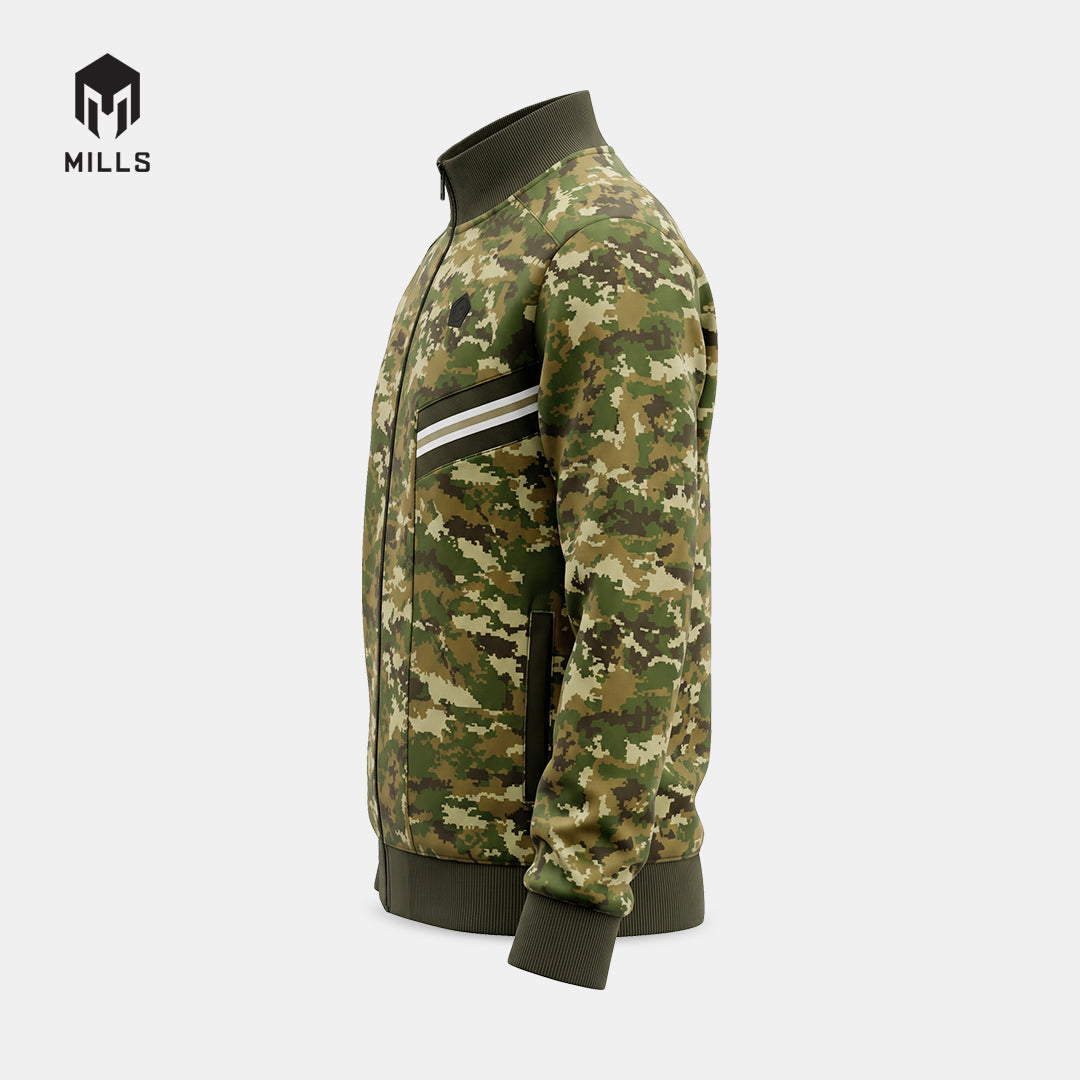 MILLS JAKET OLAHRAGA TRACK JACKET - GREEN 01700315