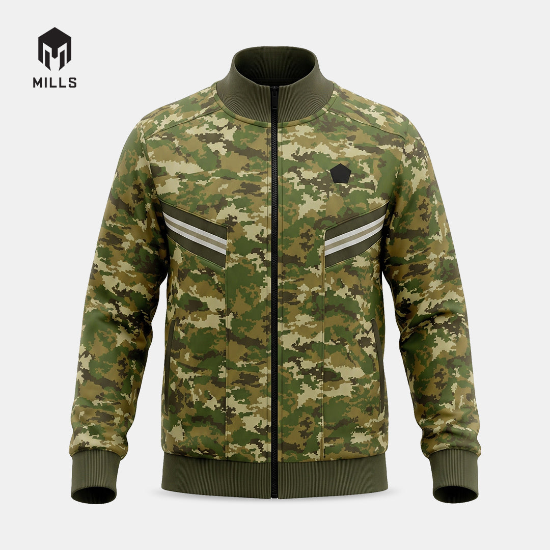 MILLS JAKET OLAHRAGA TRACK JACKET - GREEN 01700315