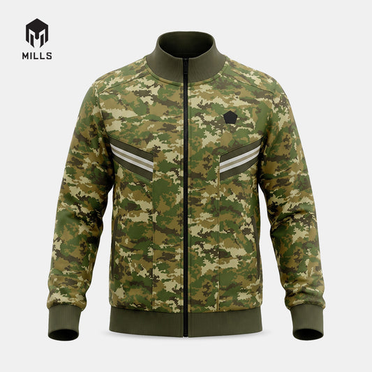 MILLS JAKET OLAHRAGA TRACK JACKET - GREEN 01700315