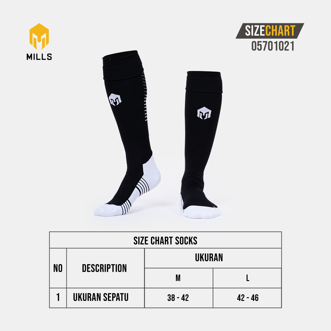 MILLS Kaos Kaki Olahraga Sepakbola Futsal Invinity Soccer Sock 05701021