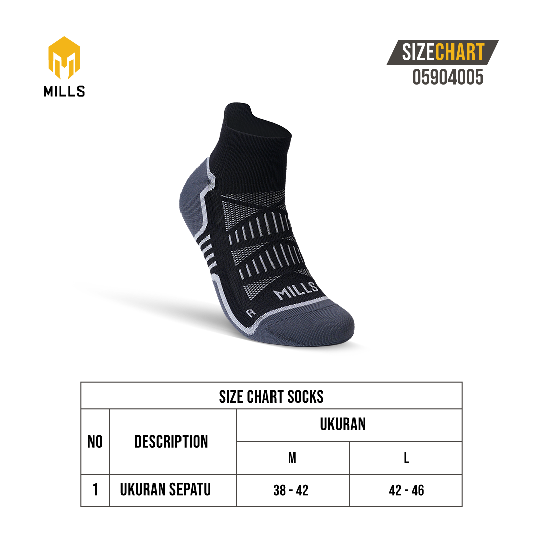 MILLS Kaos Kaki Olahraga Sport Allegro Ankle Socks 05904005
