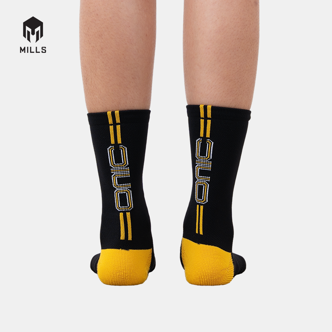 MILLS KAOS KAKI OLAHRAGA SPORT ONIC NOSTALNIC QUARTER SOCK BLACK/YELLOW 05804007 17ONC