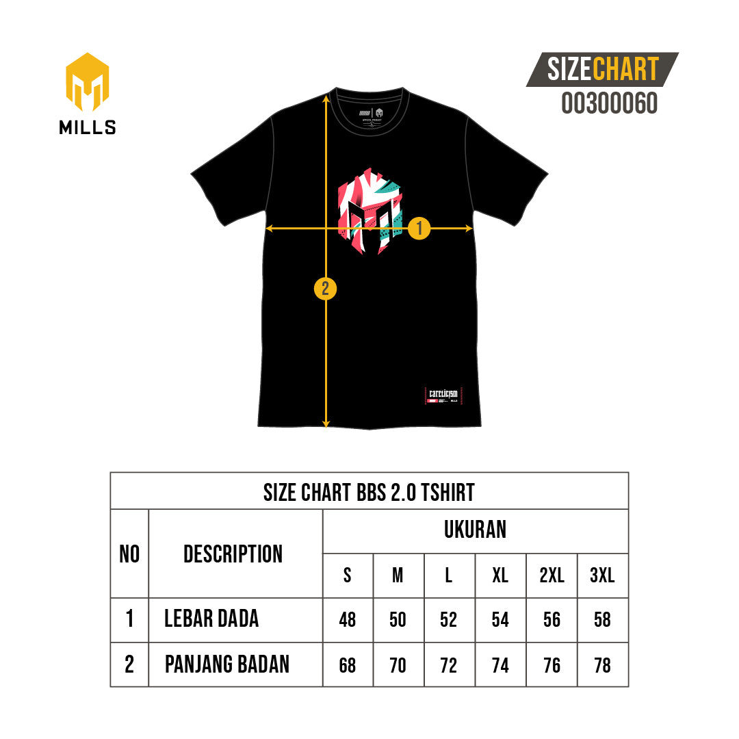 MILLS KAOS OBLONG KATUN COTTON T-SHIRT BBS 2.0  00300060