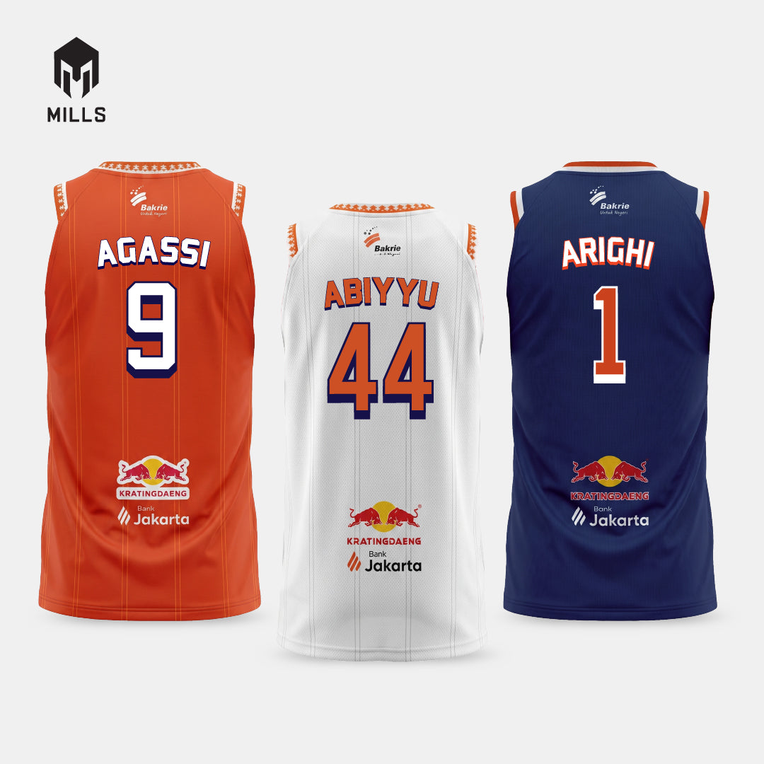 MILLS NAMESET JERSEY PELITA JAYA BASKETBALL 2026( HANYA NAMA DAN NOMOR SAJA )