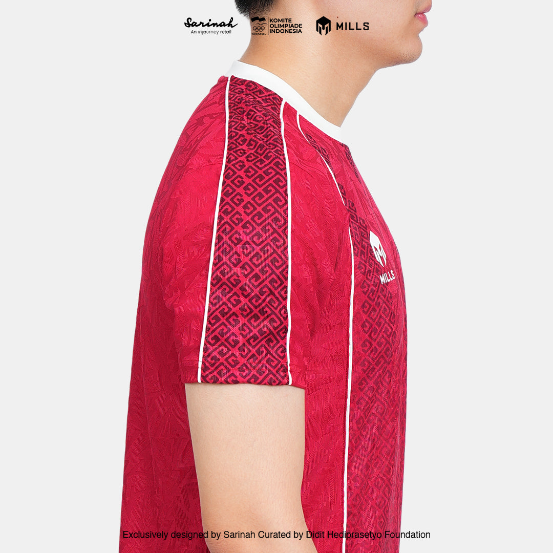 MILLS SEA GAMES HOME FOOTBALL JERSEY PI RED 00100806 30SGM