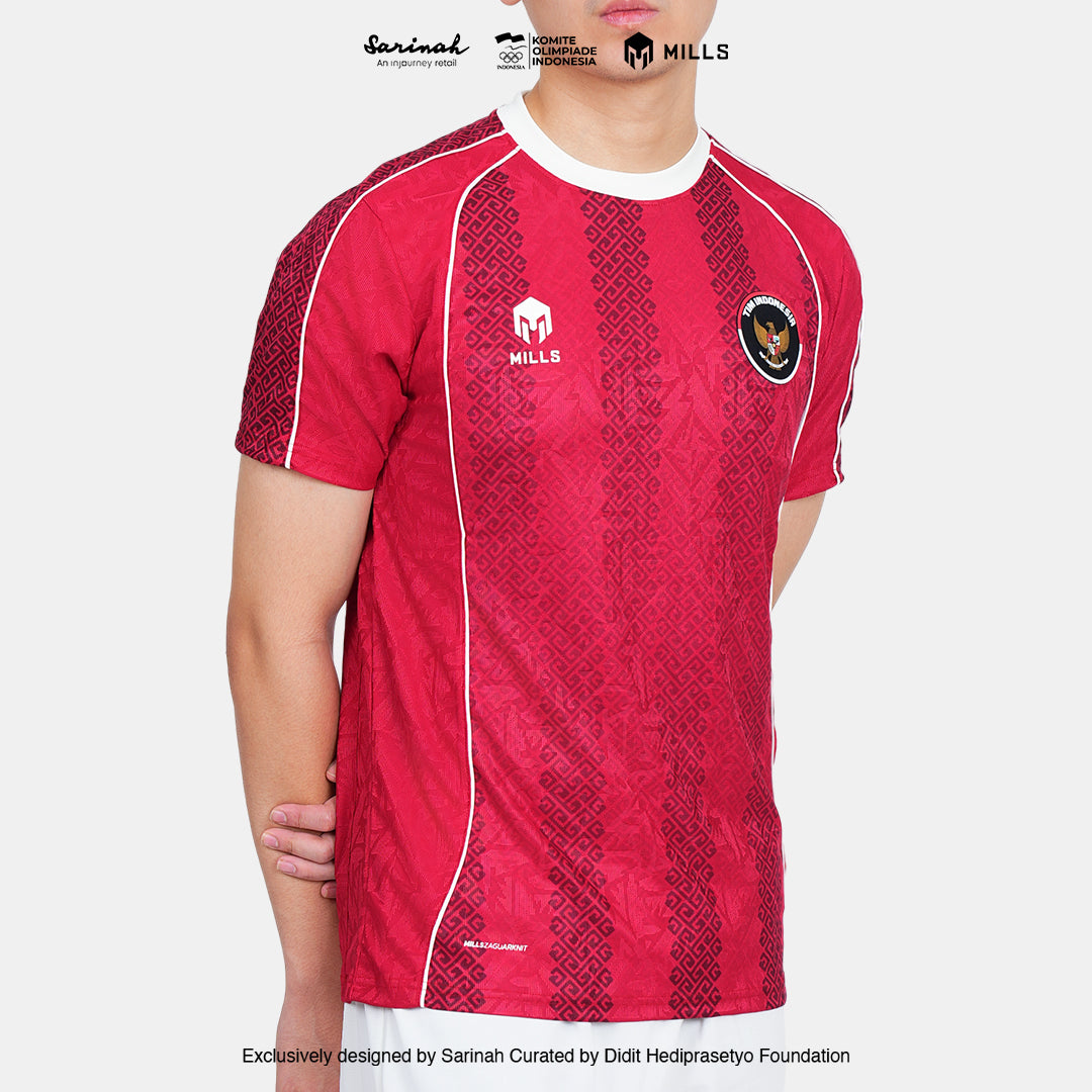 MILLS SEA GAMES HOME FOOTBALL JERSEY PI RED 00100806 30SGM