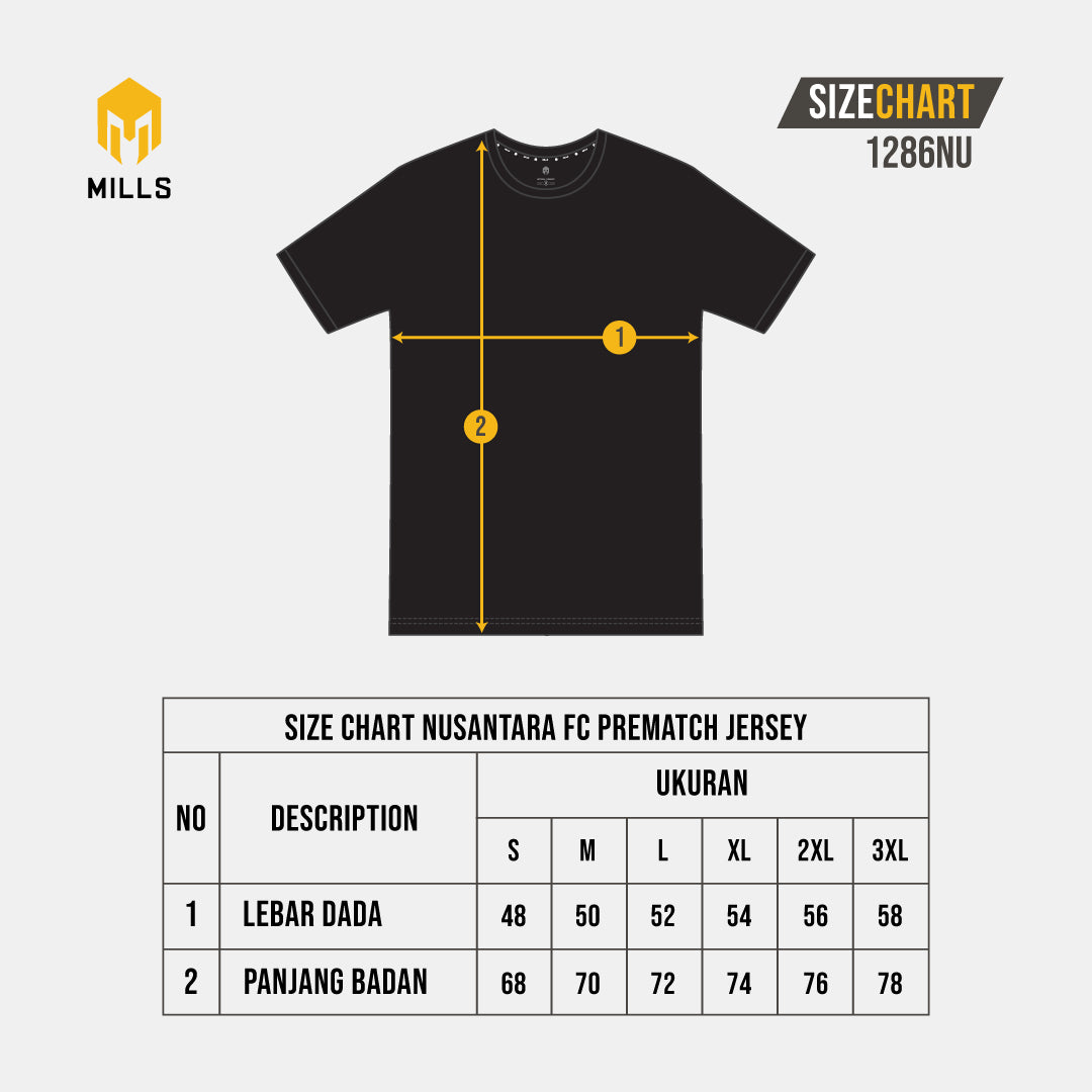 MILLS NUSANTARA UNITED FC PREMATCH JERSEY 1286NU