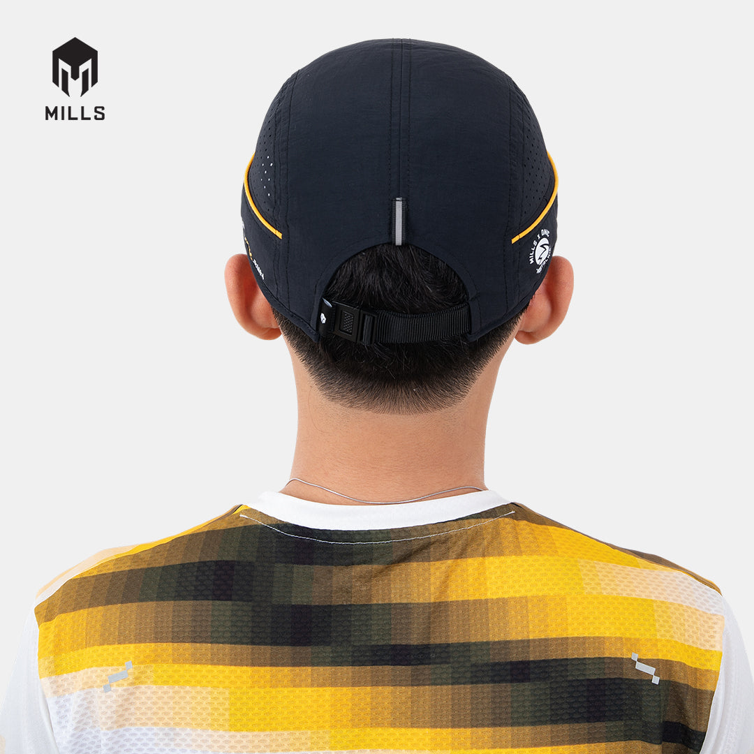 MILLS ONIC NOSTALNIC RUNNING CAP BLACK 09104117 10ONC
