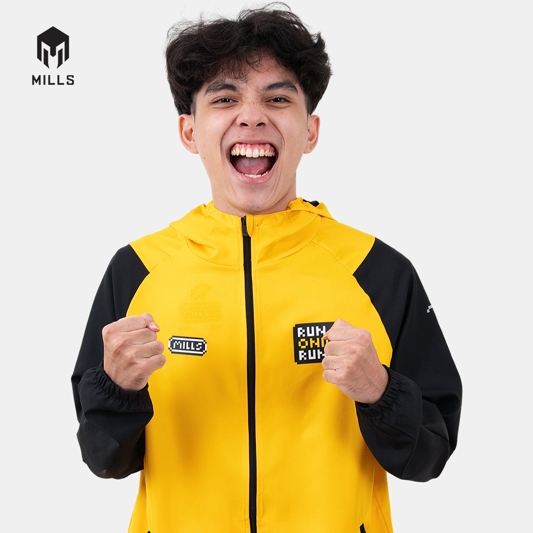 MILLS ONIC NOSTALNIC WINDBREAKER YELLOW/BLACK 01900037 71ONC