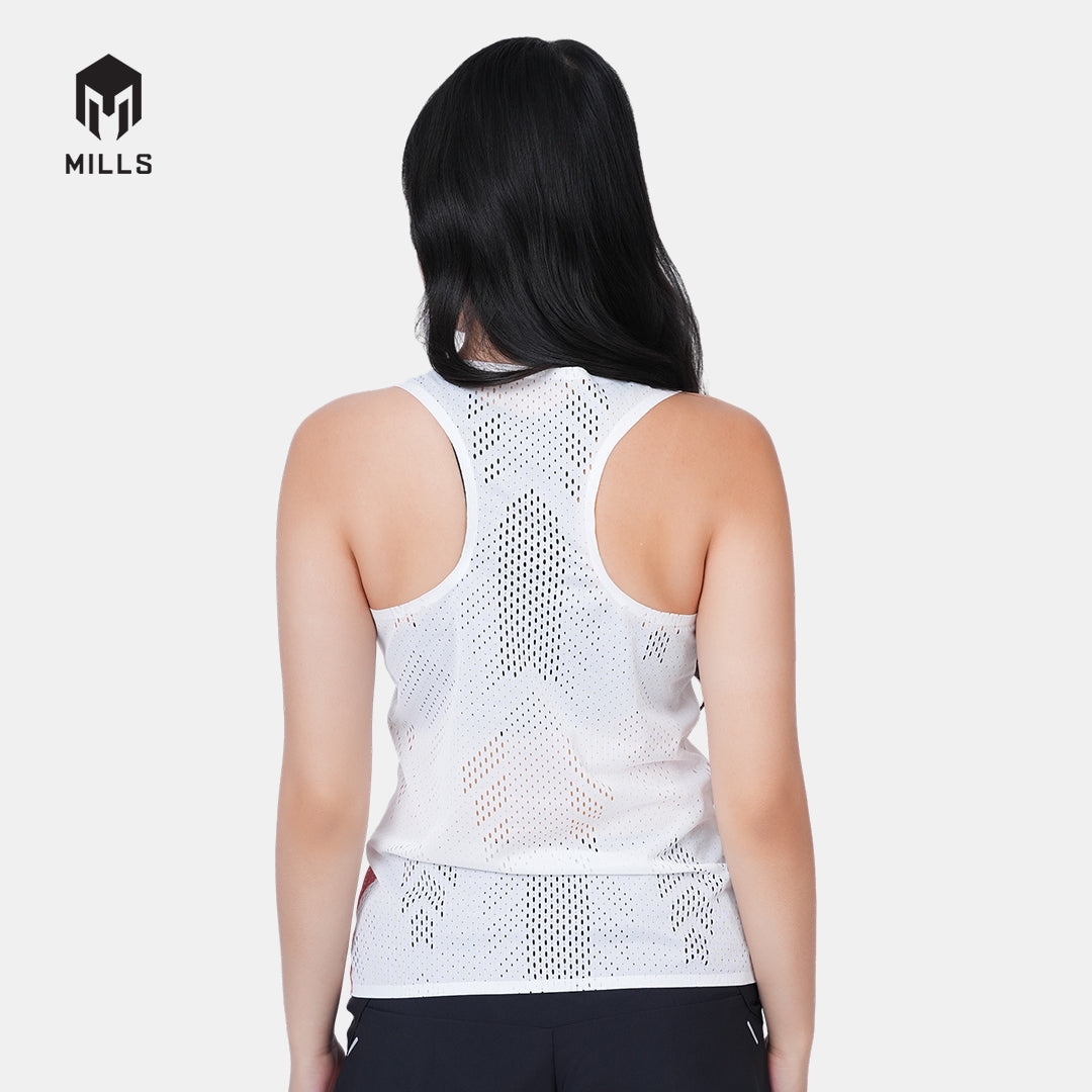 MILLS PASI AWAY RUNNING TANK TOP WOMEN WHITE 01100061 20PAS