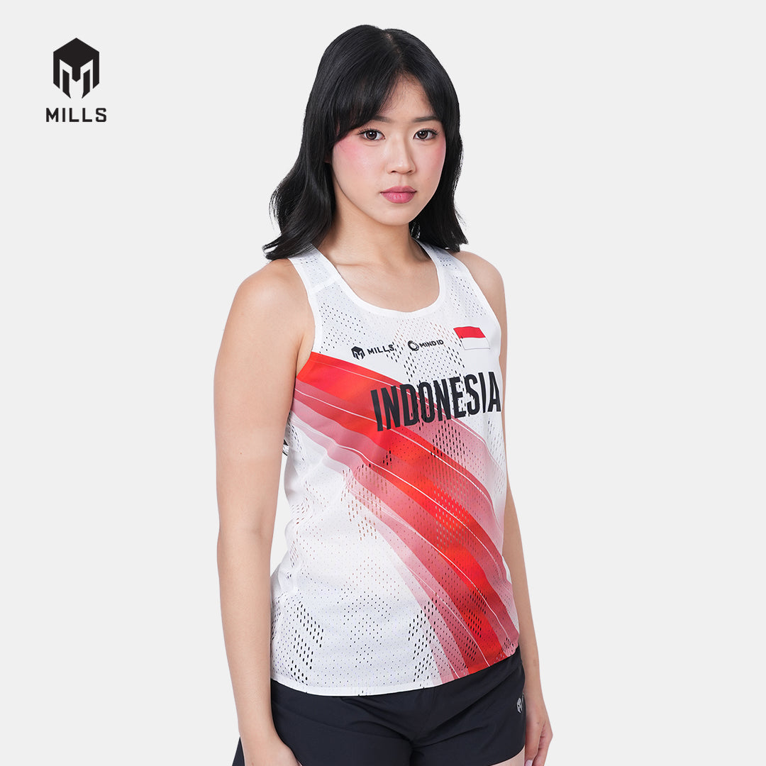 MILLS PASI AWAY RUNNING TANK TOP WOMEN WHITE 01100061 20PAS