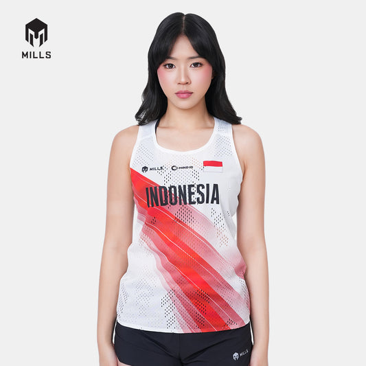 MILLS PASI AWAY RUNNING TANK TOP WOMEN WHITE 01100061 20PAS