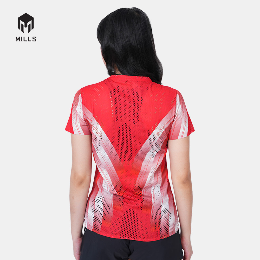 MILLS PASI HOME RUNNING T-SHIRT WOMEN RED 00100682