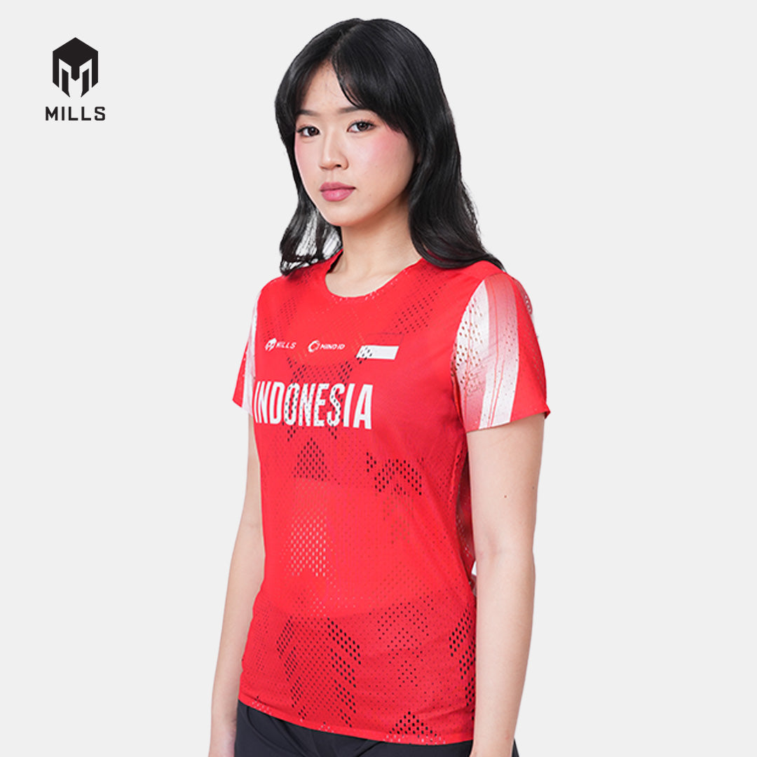 MILLS PASI HOME RUNNING T-SHIRT WOMEN RED 00100682
