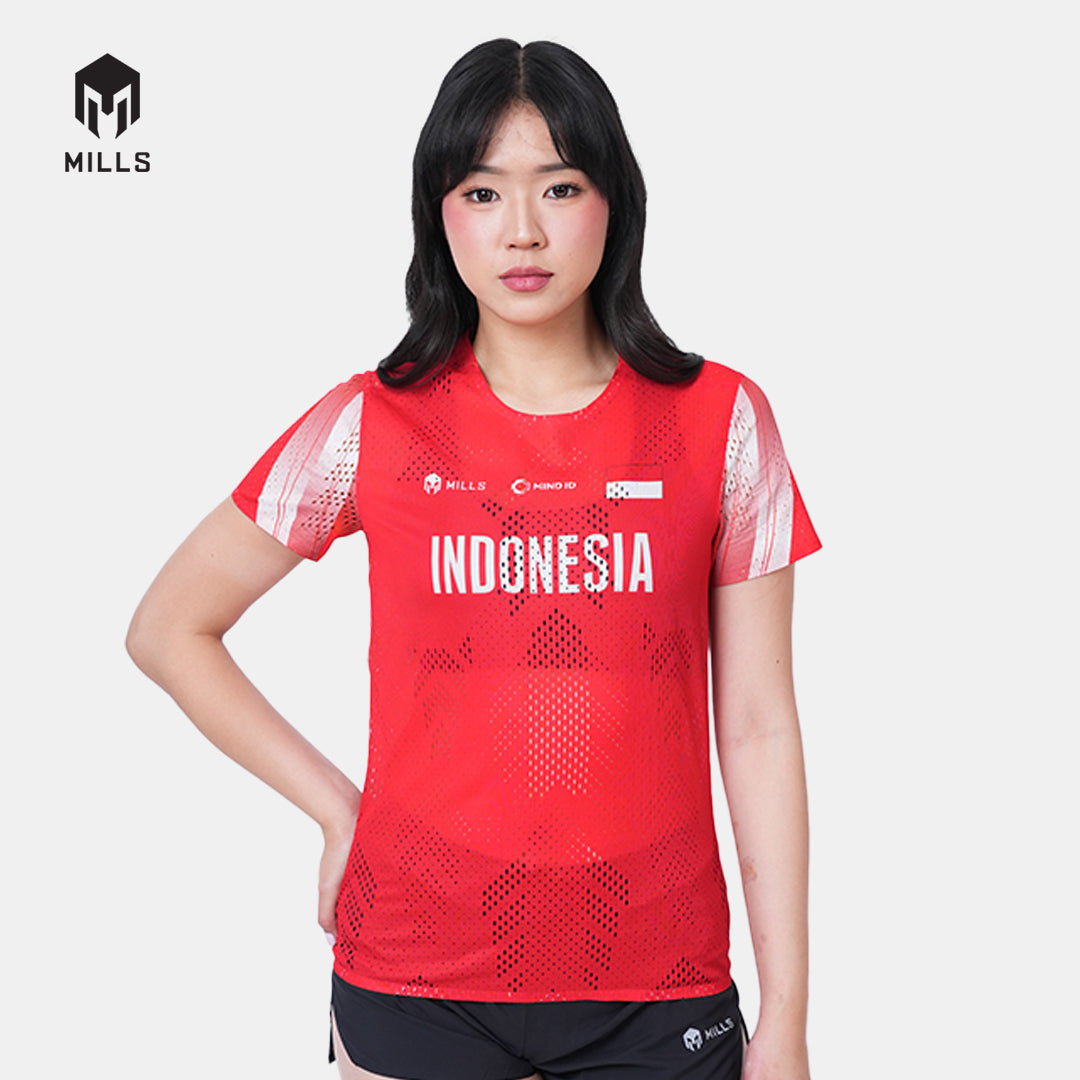 MILLS PASI HOME RUNNING T-SHIRT WOMEN RED 00100682