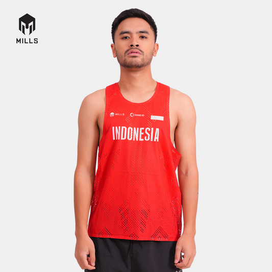 MILLS PASI HOME RUNNING TANK TOP MEN RED 01100057