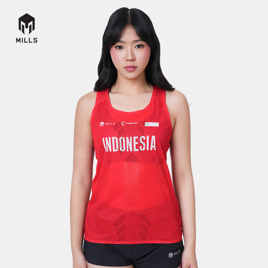 MILLS PASI HOME RUNNING TANK TOP WOMEN RED 01100060