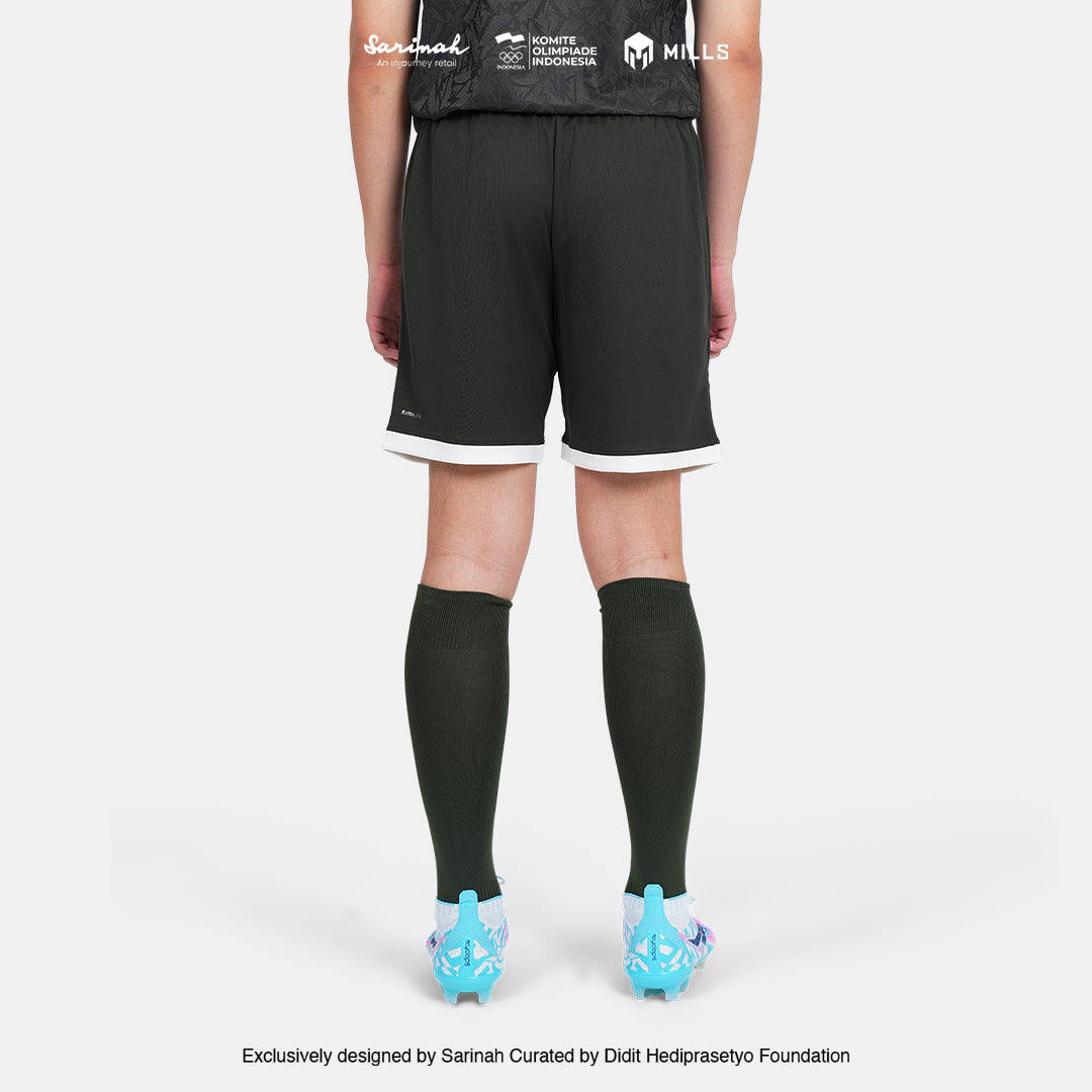 MILLS SEA GAMES AWAY FOOTBALL SHORT PI GREEN 03100376 50SGM