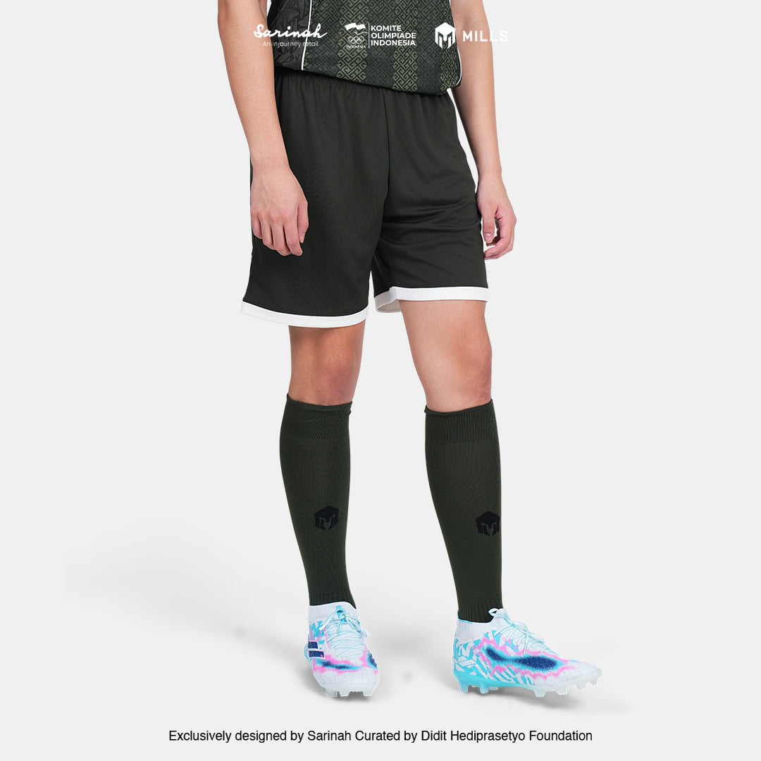 MILLS SEA GAMES AWAY FOOTBALL SHORT PI GREEN 03100376 50SGM