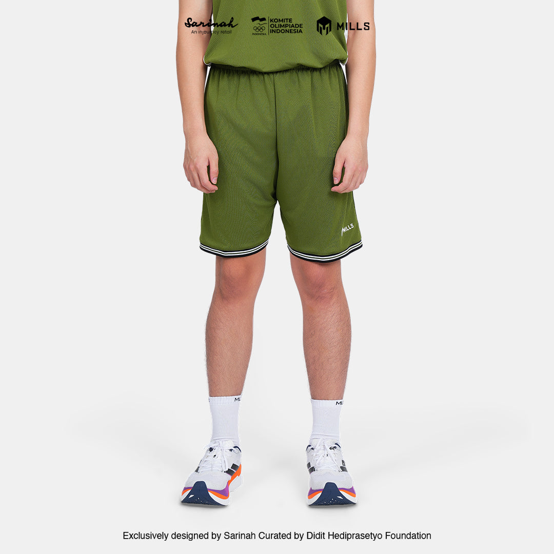 MILLS SEA GAMES BASKETBALL SHORT MEN GREEN 03100373 50SGM