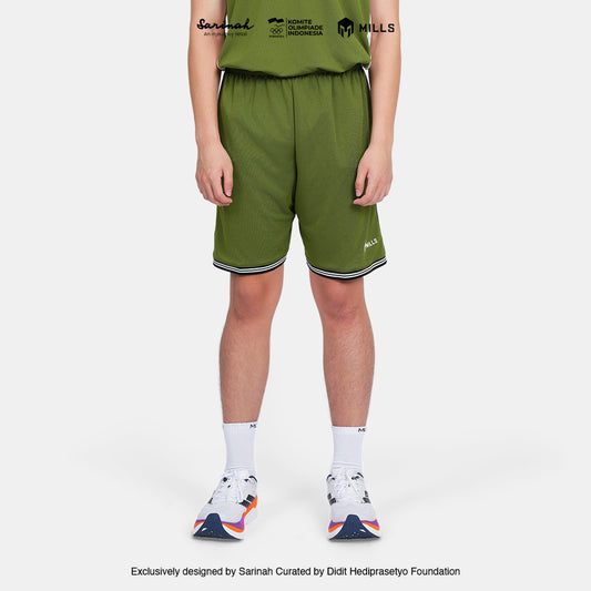 MILLS SEA GAMES BASKETBALL SHORT MEN GREEN 03100373 50SGM