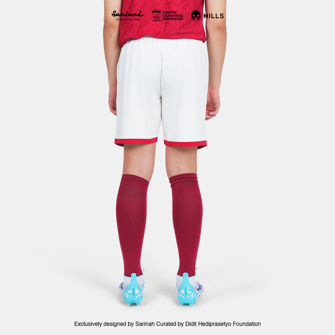 MILLS SEA GAMES HOME FOOTBALL SHORT PI BEIGE/RED 03100375 67SGM