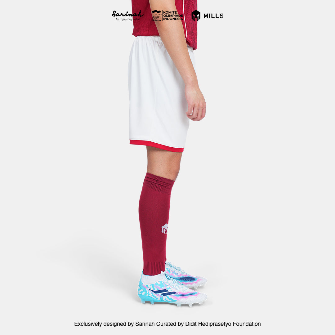 MILLS SEA GAMES HOME FOOTBALL SHORT PI BEIGE/RED 03100375 67SGM