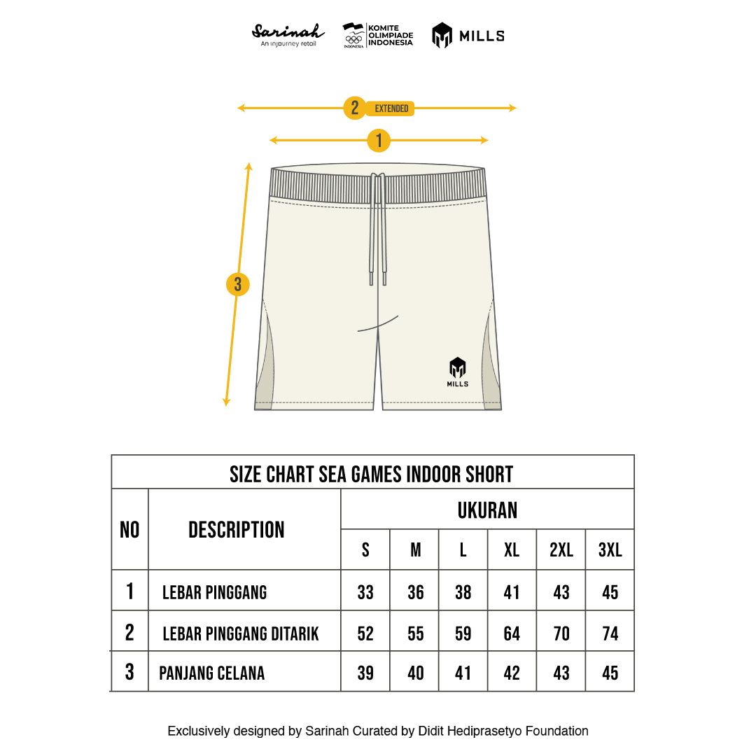 MILLS SEA GAMES INDOOR SHORT BEIGE 03100341 66SGM