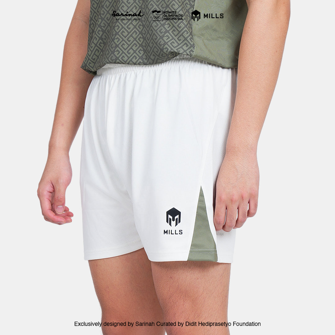 MILLS SEA GAMES INDOOR SHORT BEIGE/GREEN 03100341 69SGM