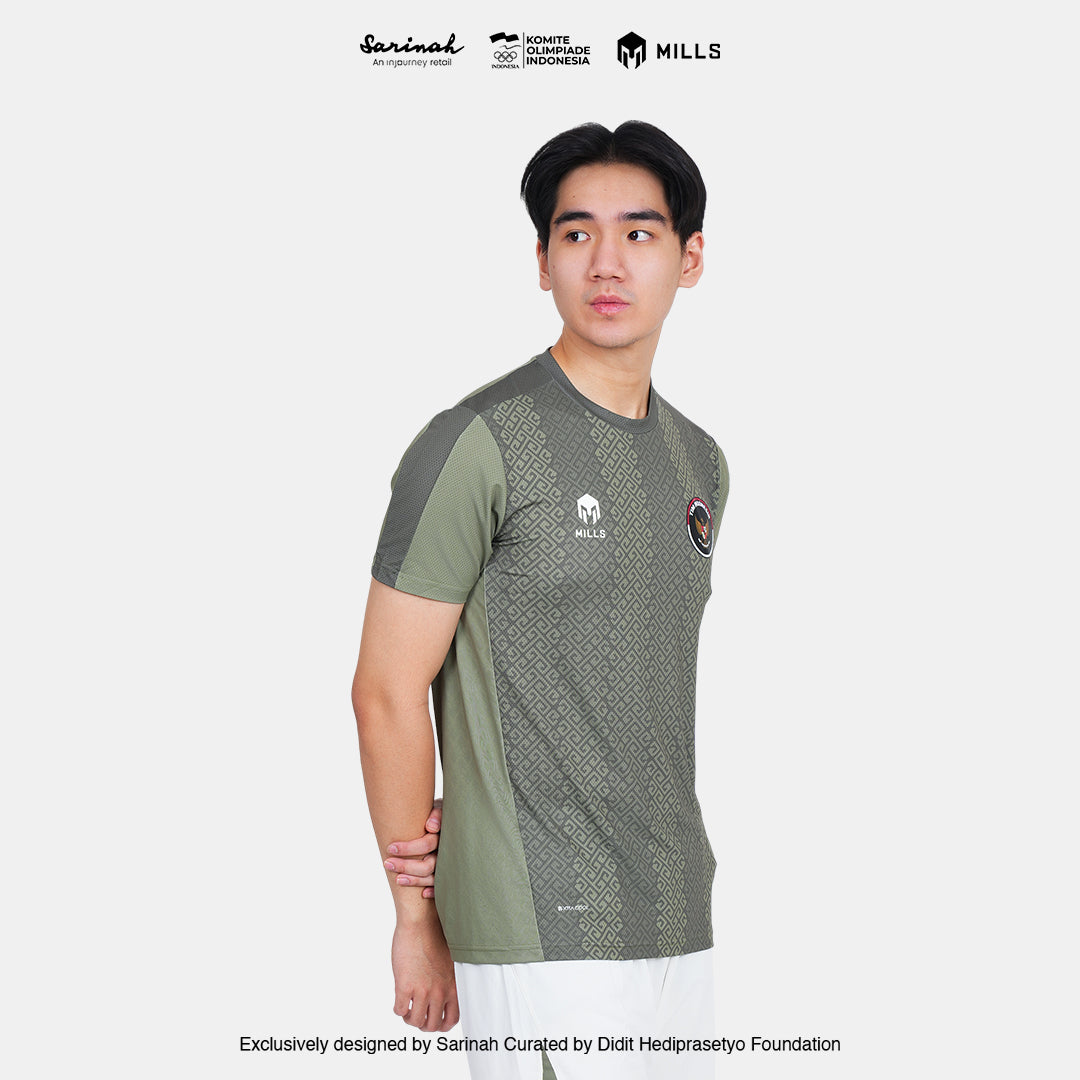 MILLS SEA GAMES INDOOR T-SHIRT GREEN 00100801 50SGM