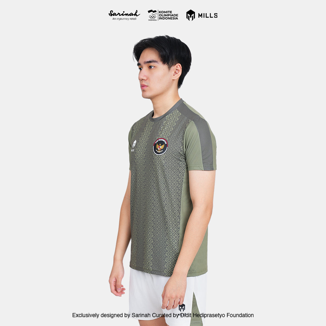 MILLS SEA GAMES INDOOR T-SHIRT GREEN 00100801 50SGM