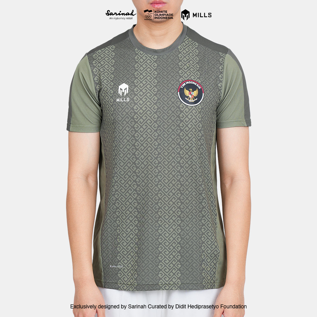 MILLS SEA GAMES INDOOR T-SHIRT GREEN 00100801 50SGM