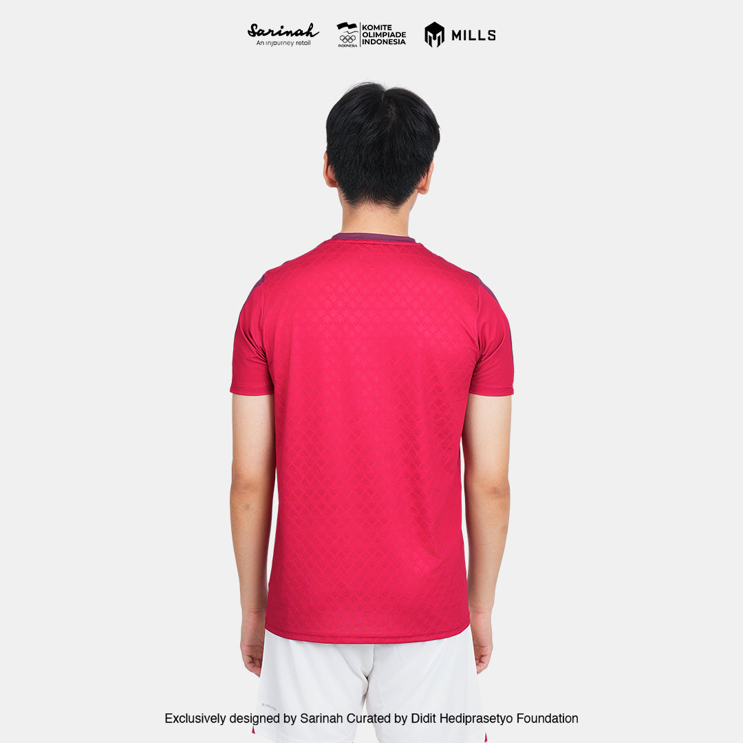 MILLS SEA GAMES INDOOR T-SHIRT RED 00100801 30SGM