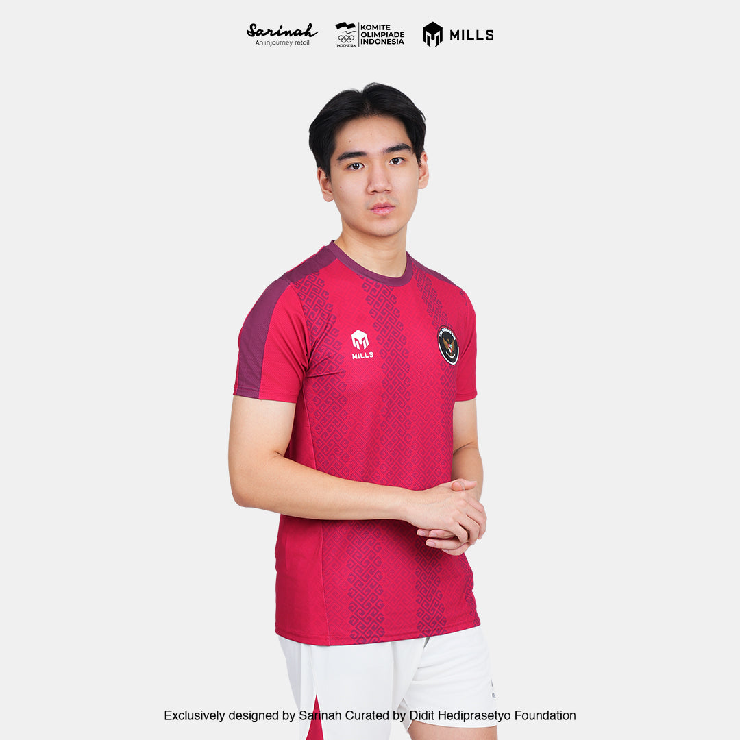 MILLS SEA GAMES INDOOR T-SHIRT RED 00100801 30SGM