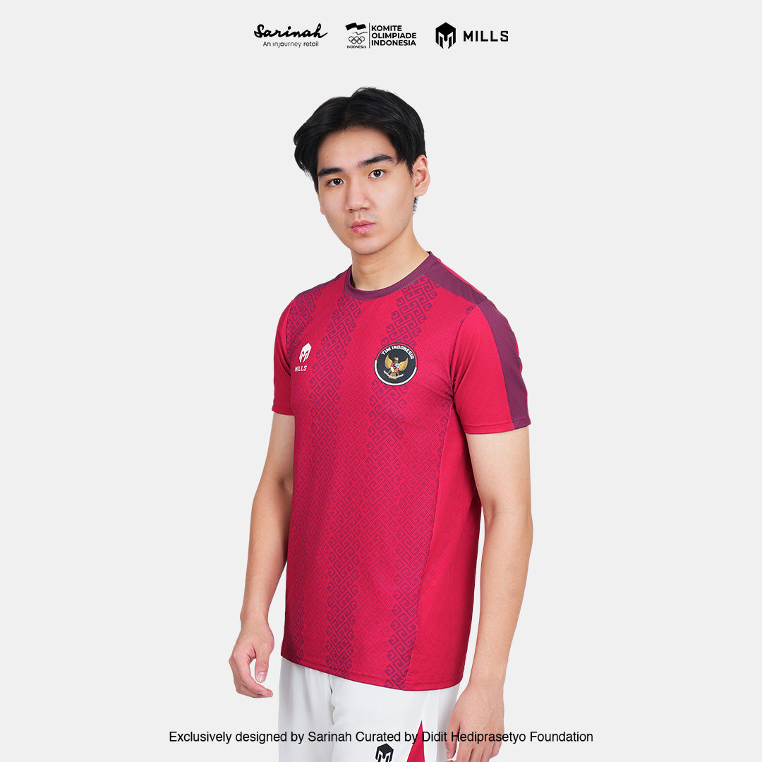 MILLS SEA GAMES INDOOR T-SHIRT RED 00100801 30SGM