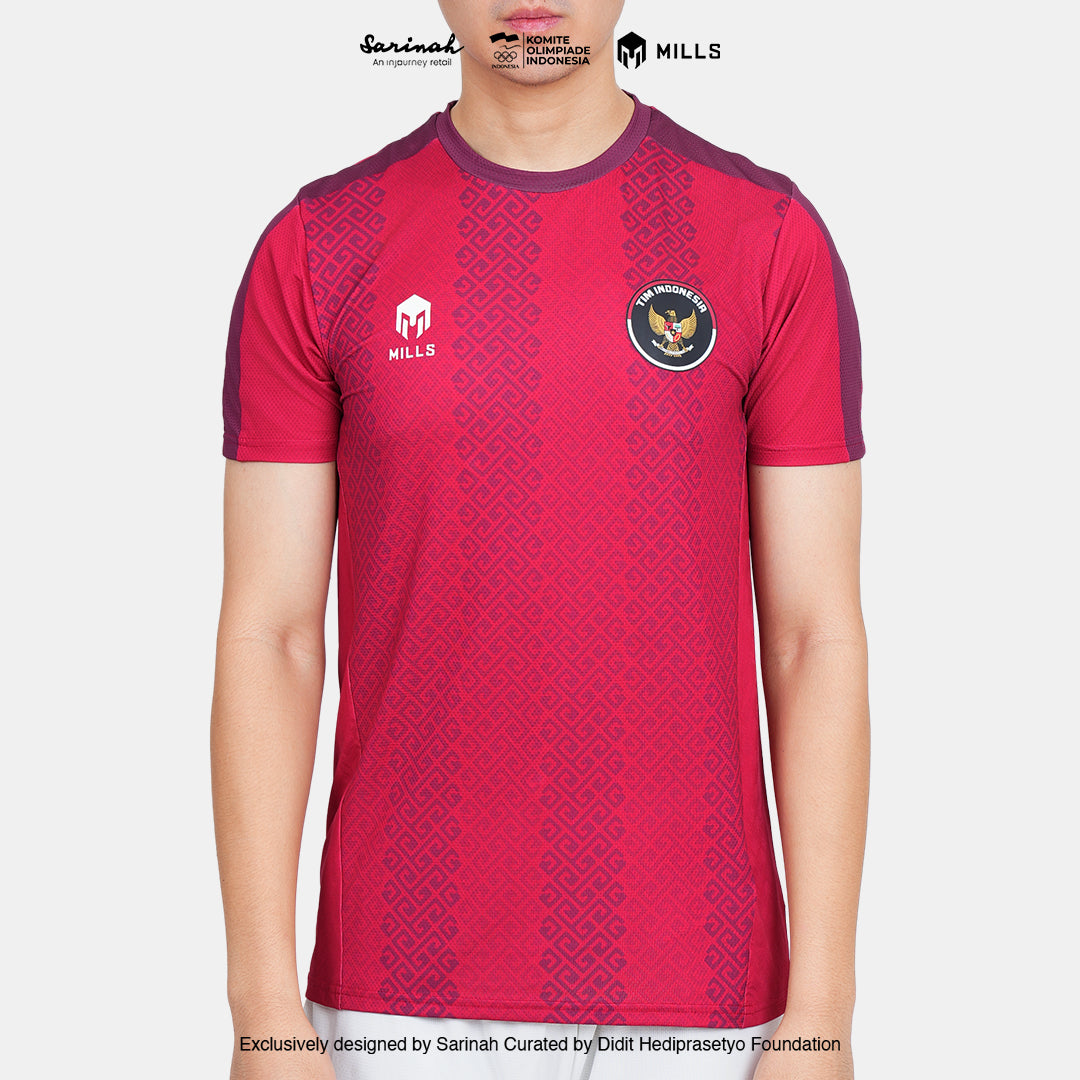 MILLS SEA GAMES INDOOR T-SHIRT RED 00100801 30SGM