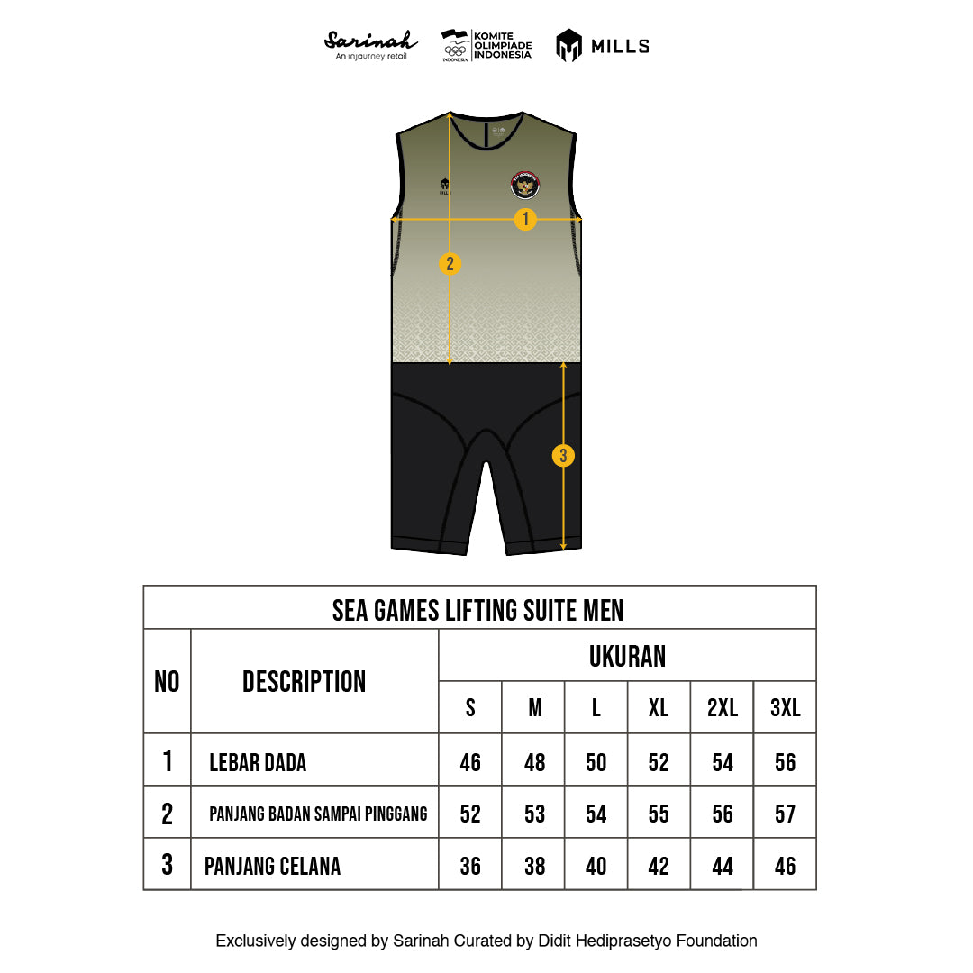 MILLS SEA GAMES LIFTING SUIT MEN GREEN 04400001 50SGM