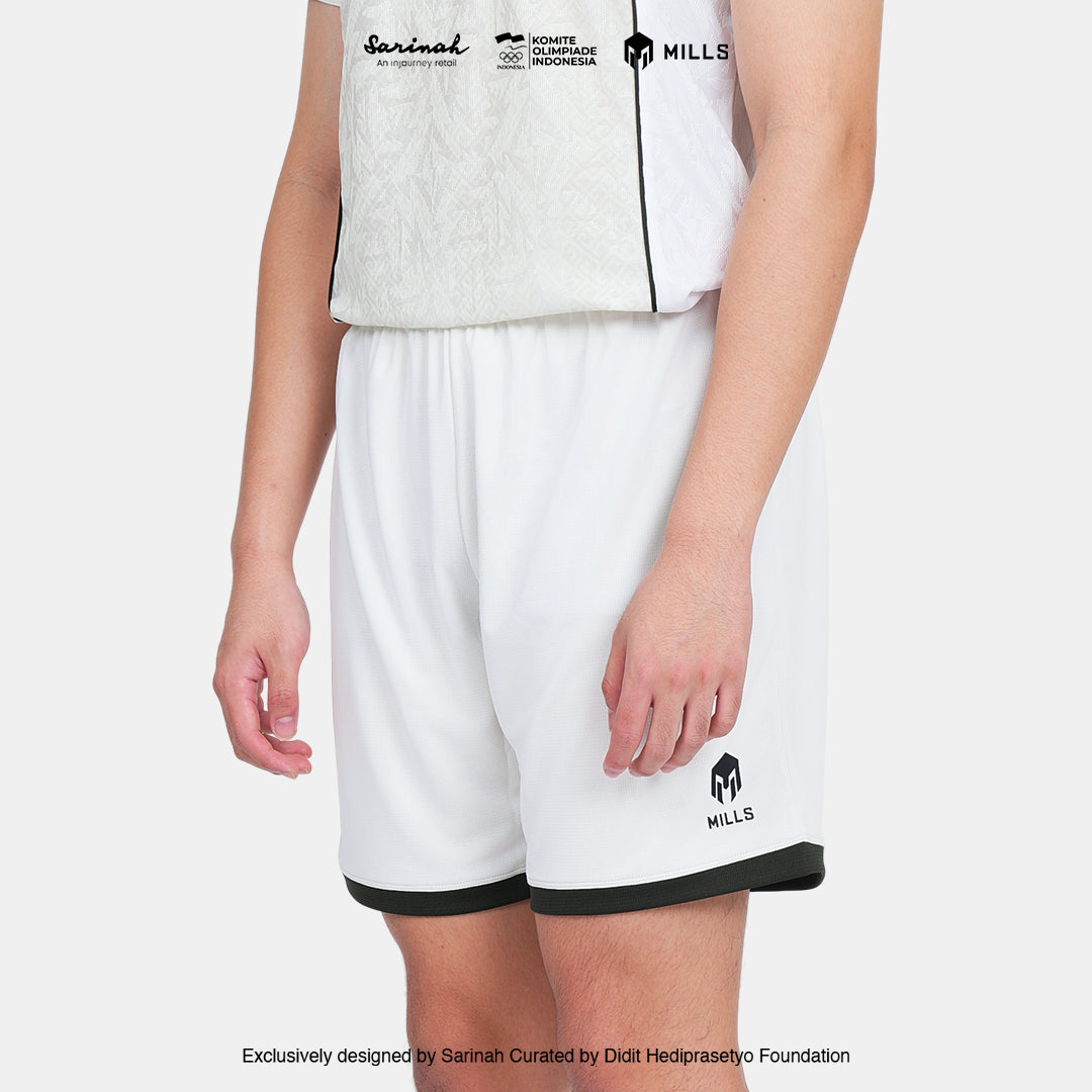 MILLS SEA GAMES THIRD FOOTBALL SHORT PI BEIGE/GREEN 03100377 69SGM