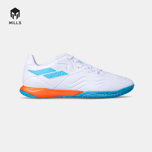 MILLS SEPATU FUTSAL ASTRO VIZARE M1.1 MATCH IN WHITE/JAVA.CYAN 9405113