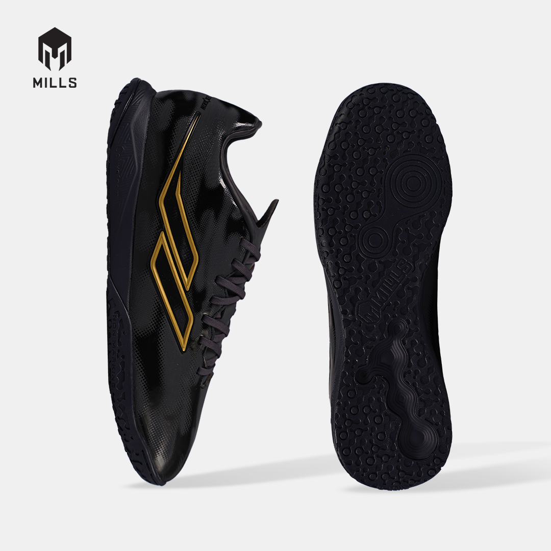 MILLS SEPATU FUTSAL EVOS 2.0 IN BLACK/GOLD 9409705