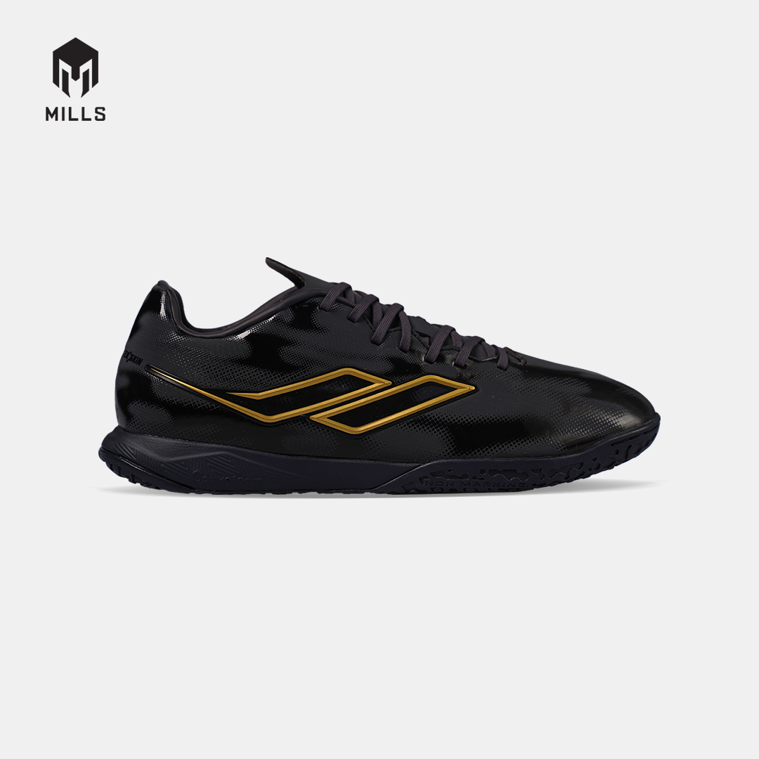MILLS SEPATU FUTSAL EVOS 2.0 IN BLACK/GOLD 9409705