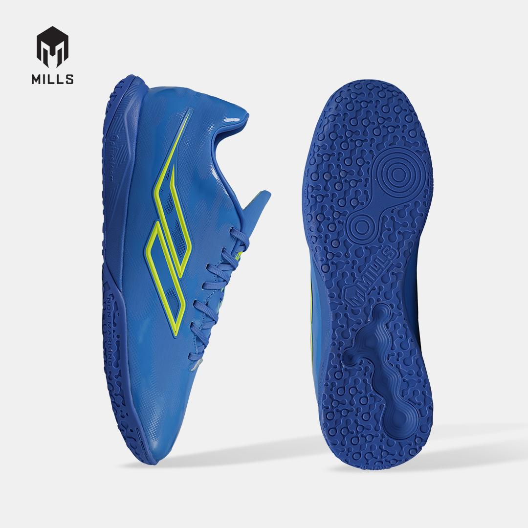 MILLS SEPATU FUTSAL EVOS 2.0 IN COBALT BLUE/ACID GREEN 9409703