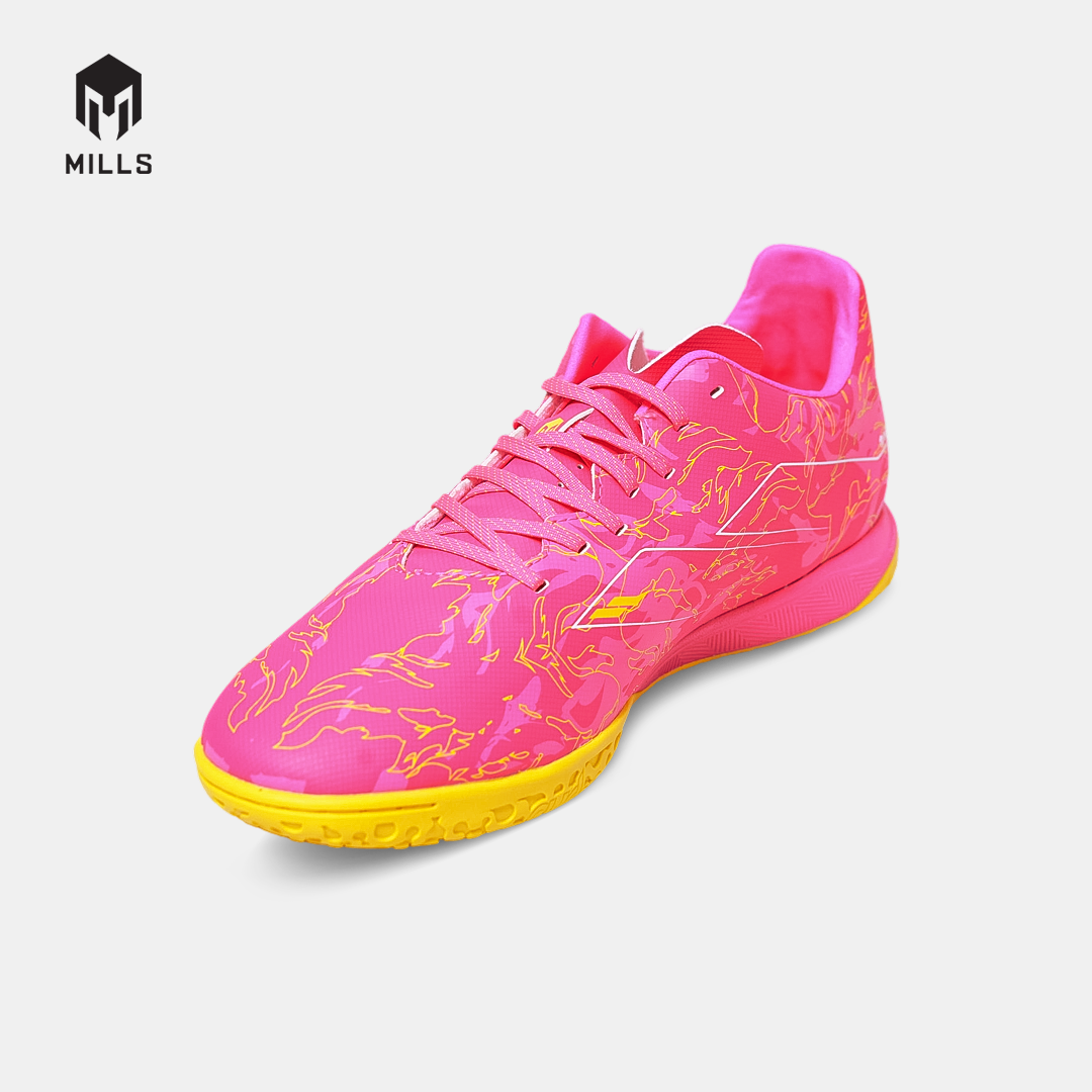 MILLS Sepatu Futsal Flame 2.0 IN Neon Pink / Yellow Mustrad 9403906