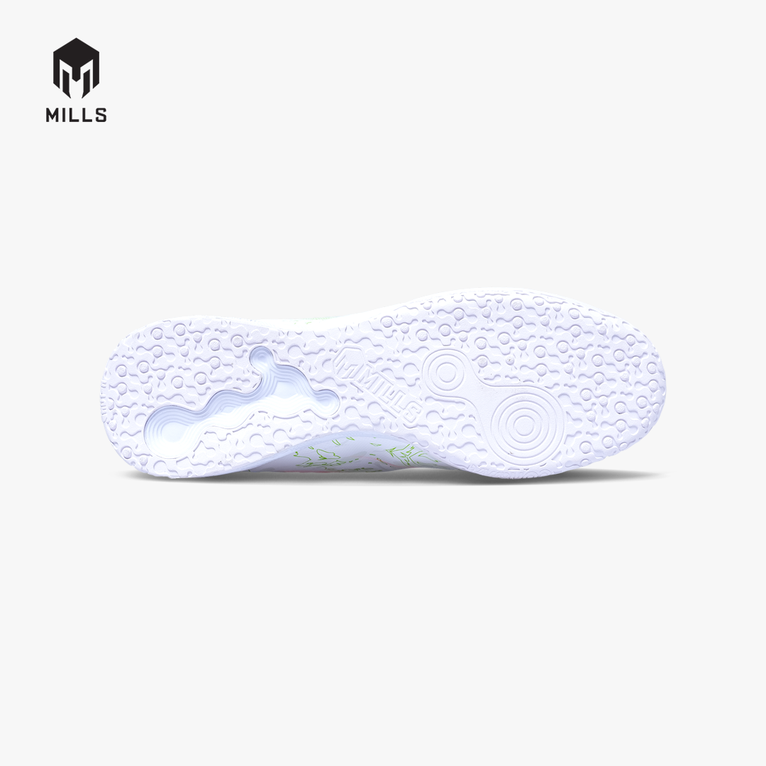 MILLS Sepatu Futsal Flame 2.0 IN White / Lime Green 9403908