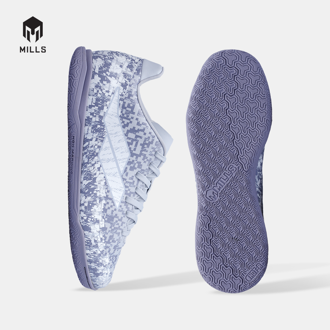 MILLS SEPATU FUTSAL GLADION IN JR GREY/WHITE 9804207