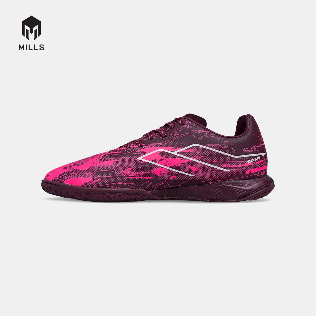 MILLS SEPATU FUTSAL NOUVA IN BURGUNDY/HOT.PINK 9408803