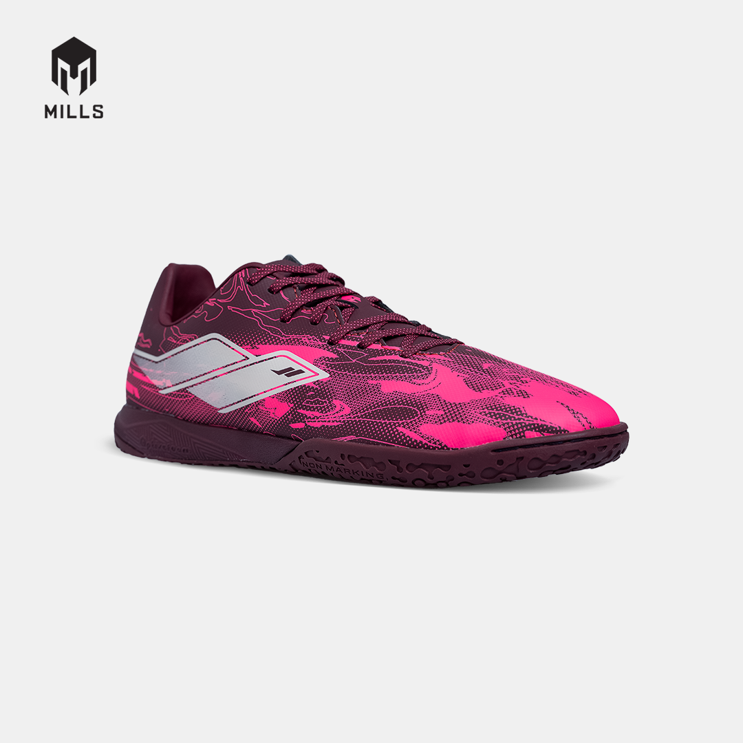 MILLS SEPATU FUTSAL NOUVA IN BURGUNDY/HOT.PINK 9408803